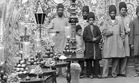 تصویری تاریخی از سفره عروسی نوه ناصرالدین‌شاه