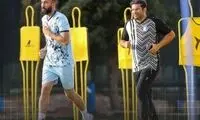 حضور پرابهام روزبه چشمی در تمرین استقلال