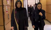 خوش و بش هدی زین‌العابدین و ریما رامین‌فر در یک مراسم