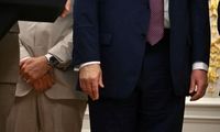 دست گریم شده ترامپ سوژه شد