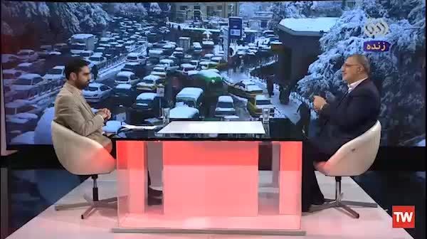 ادعای زاکانی درباره بارش برف در تهران