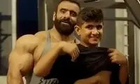 ویدیویی از رقص باحال هادی چوپان به همراه پسرش