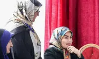چهره خندان همسر عباس عراقچی در بازارچه خیریه