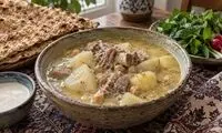 دستور سنتی آبگوشت کلم قمری همدانی با کشک