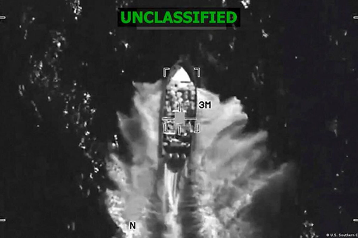 تصاویر حمله آمریکا به یک قایقِ دیگر در اقیانوس آرام