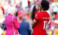 حجاب همسر محمد صلاح در آنفیلد