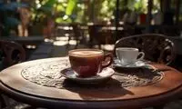 نوشته پشت شیشه یک کافه که شرافت را معنا می‌کند