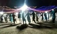 شادی مردمان بلوچ در شب چهارشنبه‌سوری
