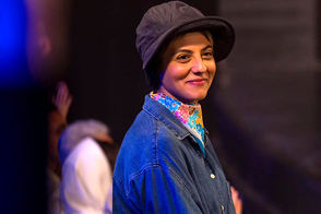 کل‌کل مهسا طهماسبی و سینا ساعی قبل از اجرا