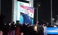 تصویر بشار اسد دوباره در سوریه بالا رفت!