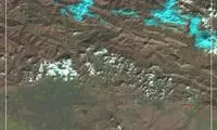 تصویری از بارش برف پاییزی در تهران