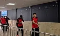 ورود کاروان پرسپولیس به ورزشگاه پیش از بازی با ملوان