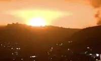 لحظه شکل‌گیری قارچ انفجار اتمی در جنوب لبنان