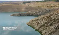 تصاویری هولناک از وضعیت قرمز سد زاینده‌رود