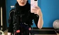 تصویری از مریم معصومی در باشگاه ورزشی زنانه 