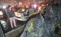 اولین تصاویر از یک آتش‌سوزی هولناک در بزرگراه یادگار