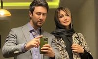 قاب عاشقانه شاهرخ استخری و همسرش پربازدید شد