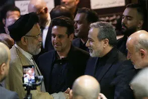 روحانی، قالیباف و ظریف در مراسم ختم خواهر عراقچی