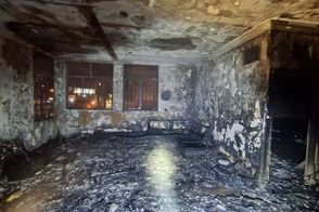اولین تصاویر از آتش‌سوزی شدید در خیابان انقلاب
