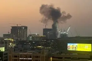 تصویری از حمله سپاه به پایگاه آمریکا در دوبی