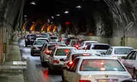 ترافیک سنگین آزادراه تهران - شمال را  یکطرفه کرد