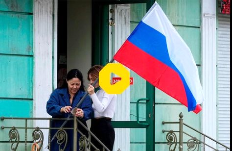 برافراشته شدن پرچم‌ روسیه در ماریوپول و دونتسک
