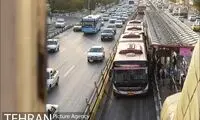 تصاویرِ شوکه‌کننده از یک اتوبوس شهری در تهران 