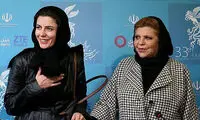 تصاویری از هنرمندان در مراسم ختم مادر لیلا حاتمی