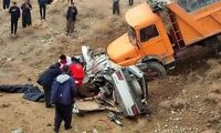 تصاویر دلخراش از تصادف زنجیره‌ای در جاده دماوند