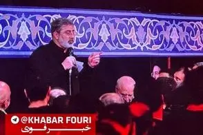 بغض و گریه شدید قالیباف با مداحی محمود کریمی
