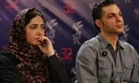پیغام احساسی پیمان معادی به باران کوثری با قلب آبی