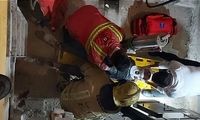 نجات معجزه‌آسای یک کارگر پس از سقوط از ۸ طبقه