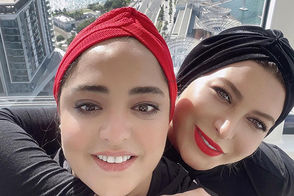 استایل سنتی نرگس محمدی و فریبا نادری در سلیمانیه عراق