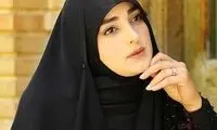 خانم مجری تلویزیون با یک تیپ مجلسی خودنمایی کرد