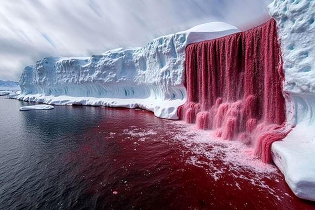 راز آبشار خون در جنوبگان، چرا یخ خون می‌ریزد؟