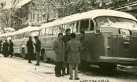 رد ماشین‌هایی شبیه قطار در تهران 78 سال پیش