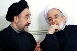 آغوش احساسی کروبی و خاتمی در یک مراسم 