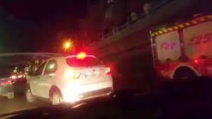 تصاویری از سقوط هولناک خودرو به تونل توحید
