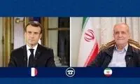 تماس یک ساعته مکرون با مسعود پزشکیان