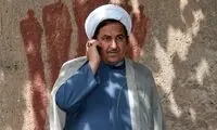 تصاویری از محمدعلی زم در مراسم چهلم شهید شیرازی