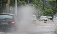 جاری شدن سیل در خیابان‌های بندرعباس