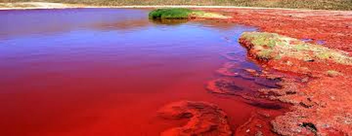 این دریاچه را با خون پر کرده‌اند!