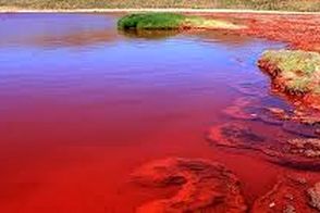 این دریاچه را با خون پر کرده‌اند!