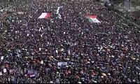 راهپیمایی یمنی‌ها همزمان با آتش‌بس در غزه