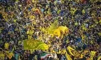 شعار خشمگین هواداران سپاهان پس از لغو بازی با الاتحاد
