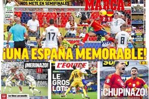واکنش عجیب روزنامه کاتالانی به برد اسپانیا!