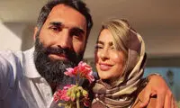 عکس عاشقانه سمانه پاکدل و هادی کاظمی در نوروز