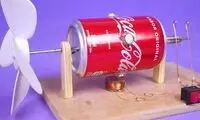 طراحی و ساخت یک موتور جت کوچک با قوطی نوشابه 
