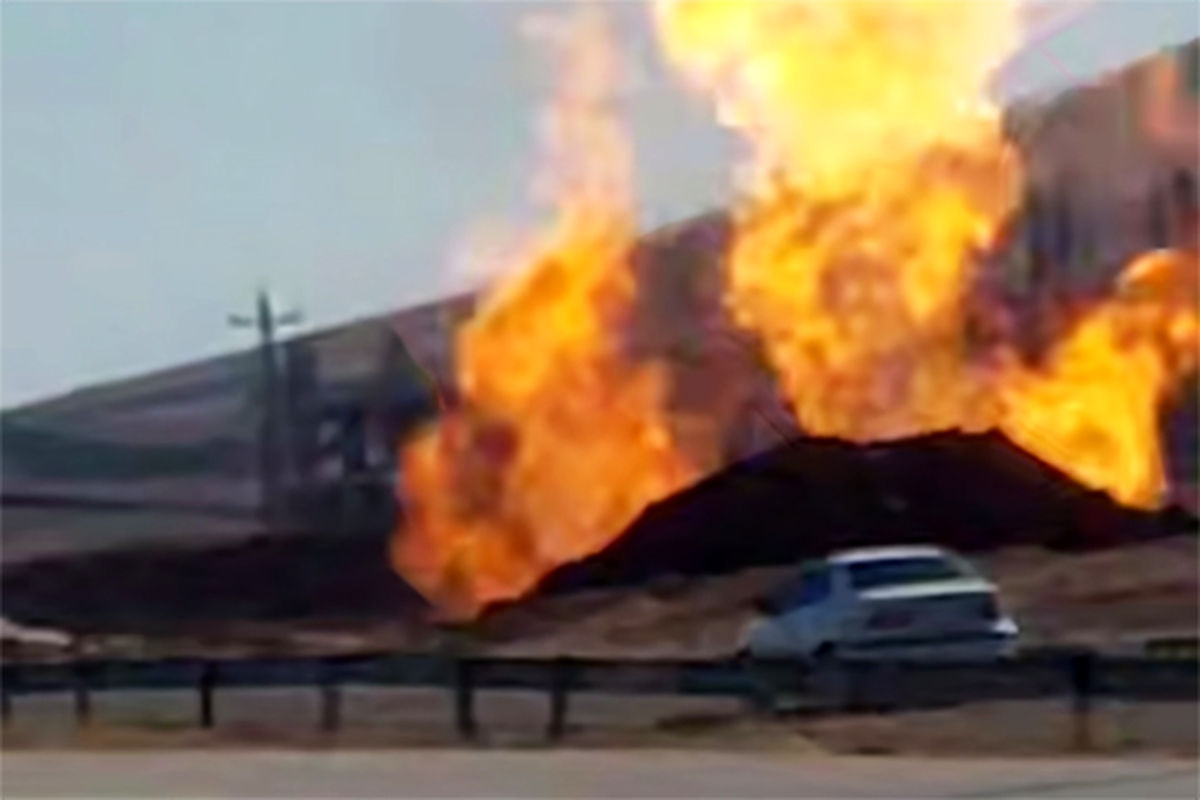 انفجار مرگبار لوله اصلی گاز در کرمانشاه