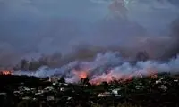 تصاویر آخرالزمانی از آتش‌سوزی جنگل‌ها در یونان